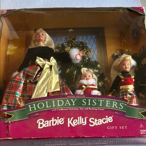 Barbie, Kelly and Stacie holiday sisters